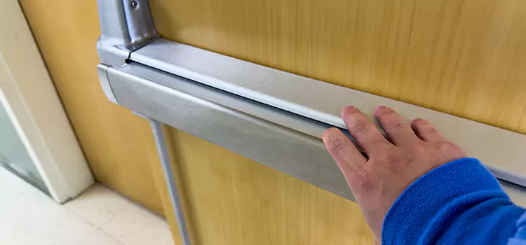 Installing a Push Bar on a Door Aliso Viejo